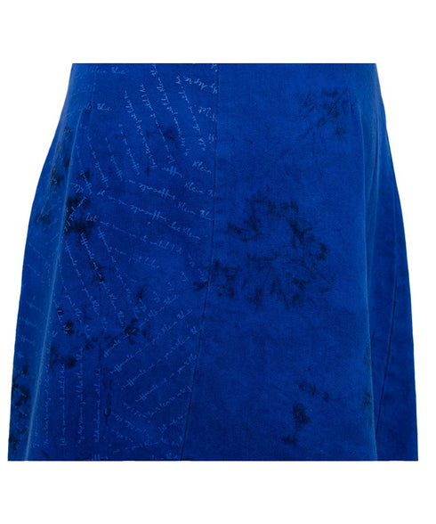 Asymmetric Stitch Dyed Skirt